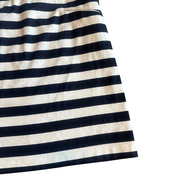 Draper James White Navy Stripe Shift Dress Nautical Vacation Travel Size 6 Women - Picture 3 of 10